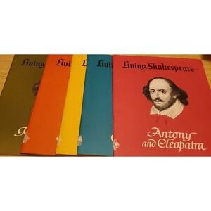 Vintage 1960s Living Shakespeare Paperback‎ Book Set
